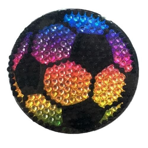 Rainbow Soccer Bling Sticker Rainbow Soccer Bling Sticker