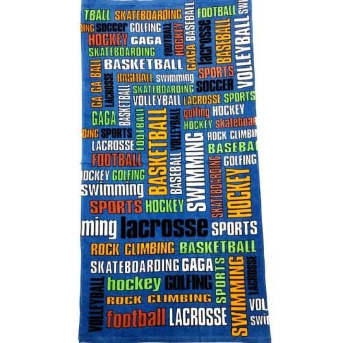 Sports Graffiti Words Towel Sports Graffiti Words Towel