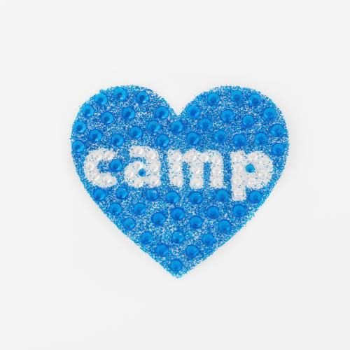 Blue Camp Heart StickerBean Blue Camp Heart StickerBean
