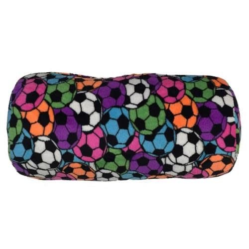 Neon Soccer Fuzzy Bolster Pillow Neon Soccer Fuzzy Bolster Pillow