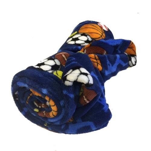 Sports Frenzy Fuzzy Blanket Sports Frenzy Fuzzy Blanket