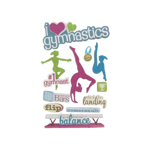 Gymnastics 3-D Stickers Gymnastics 3-D Stickers
