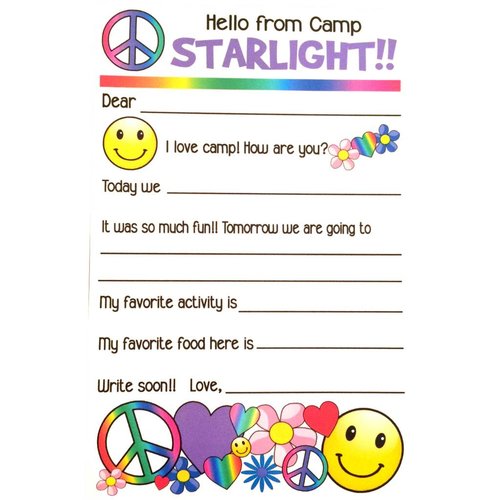 Retro Fill-In Camp Notecards Retro Fill-In Camp Notecards