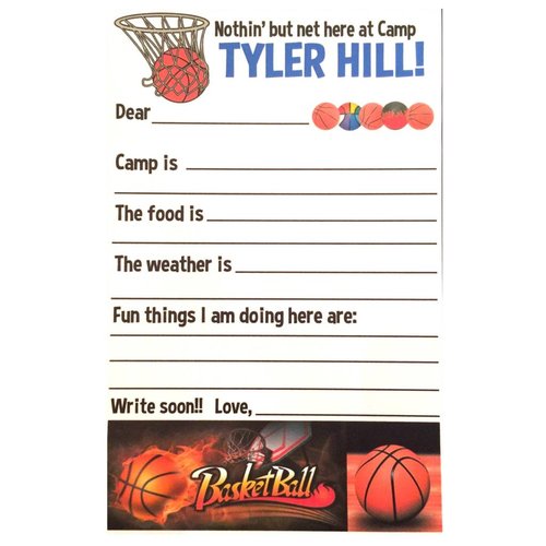Basketball Fill-In Notecards Basketball Fill-In Notecards