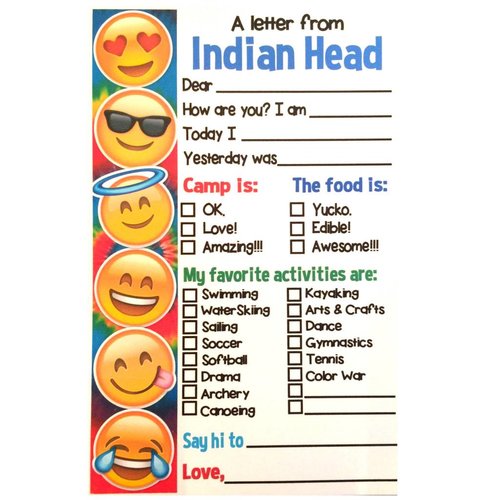 Emoji Check Box Camp Notecards Emoji Check Box Camp Notecards