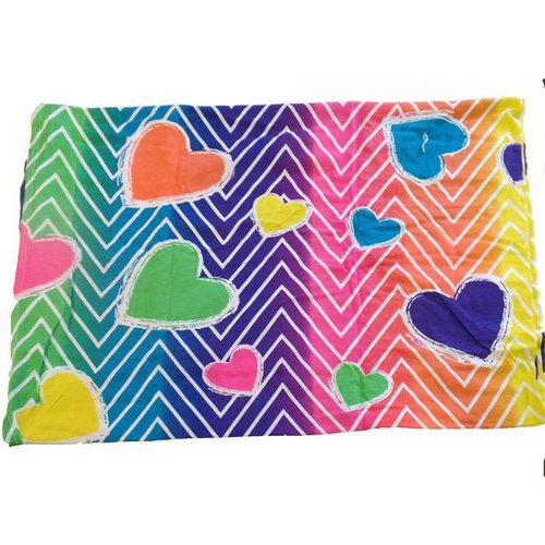 Rainbow Hearts Jersey Sheets Rainbow Hearts Jersey Sheets