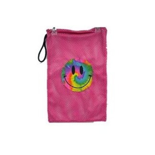 Pink Smiley Face Sock Bag Pink Smiley Face Sock Bag
