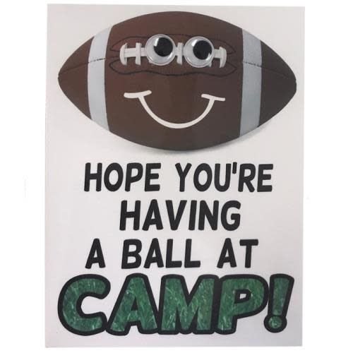 Football Wiggly Eye Card Football Wiggly Eye Card