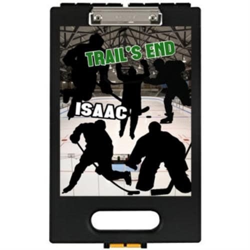 Hockey Silhouette Clipboard Hockey Silhouette Clipboard