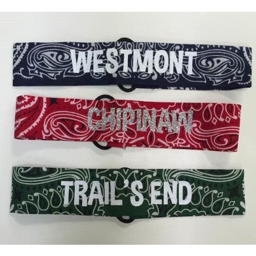 Bandana Camp Name Headband Bandana Camp Name Headband