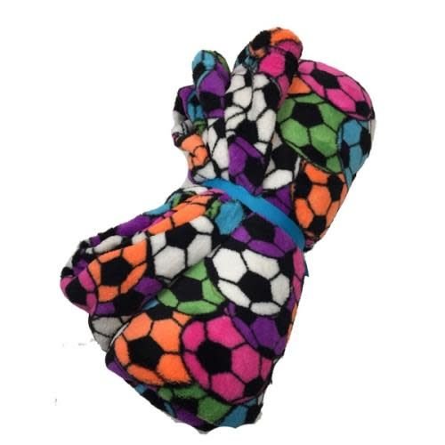 Neon Soccer Fuzzy Blanket Neon Soccer Fuzzy Blanket