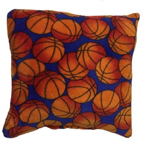 Basketballs Fuzzy Square Pillow Basketballs Fuzzy Square Pillow
