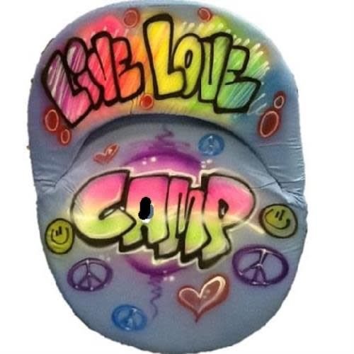 Live, Love Camp Airbrushed Chair Live, Love Camp Airbrushed Chair