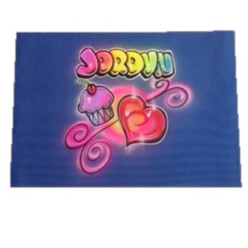 Airbrushed Cupcake Love Mat Airbrushed Cupcake Love Mat