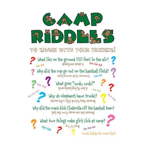 Camp Riddles Card Camp Riddles Card