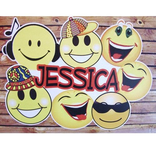 Smileys Personalized Wall Cling Smileys Personalized Wall Cling
