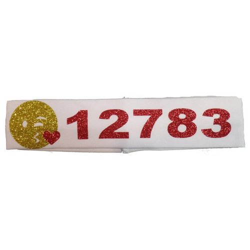 Emoji Kiss Zip Code Headband Emoji Kiss Zip Code Headband