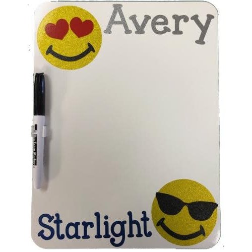 Glitter Emojis Dry Erase Board Glitter Emojis Dry Erase Board