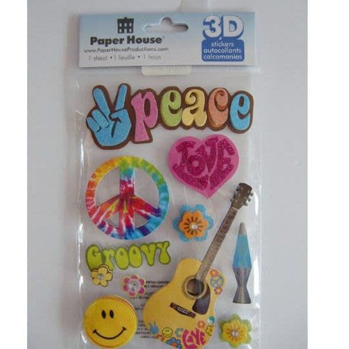 Peace 3-D Stickers Peace 3-D Stickers