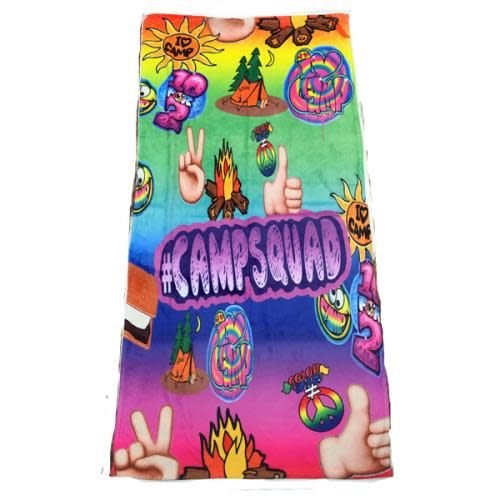 Camp Fire Towel - #campsquad Camp Fire Towel - #campsquad