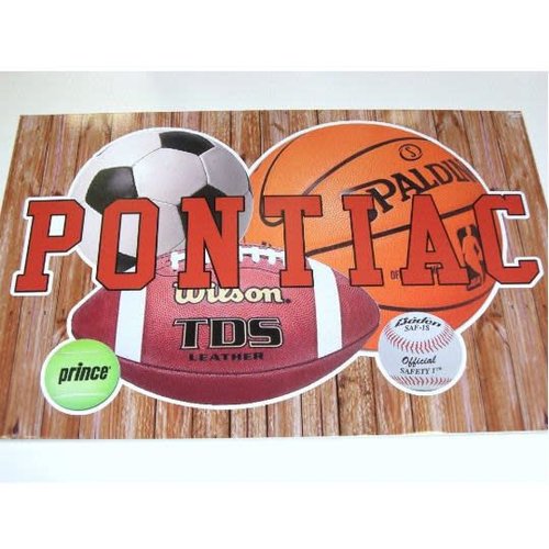 Sports Balls Personalized Cling Sports Balls Personalized Cling