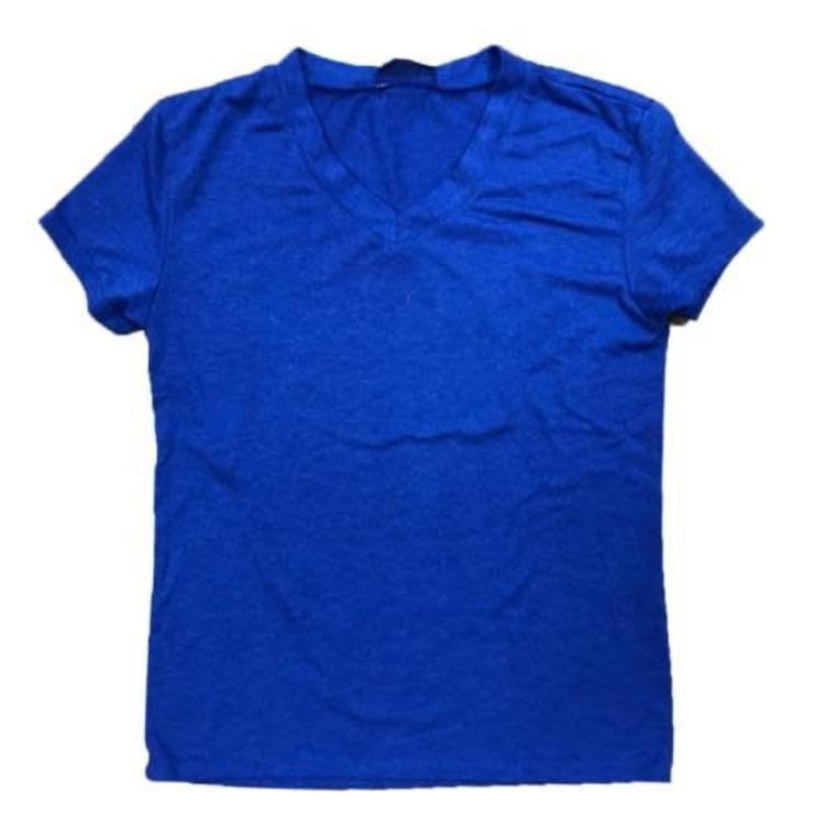 royal blue t shirt v neck