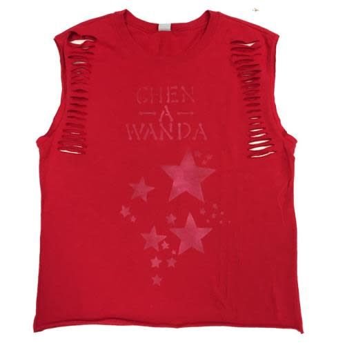 Muscle Tank with Ladder Cuts and Stars Muscle Tank with Ladder Cuts and Stars