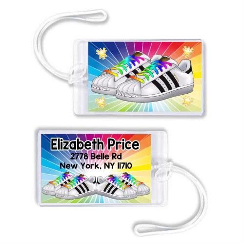 Rainbow Sneakers Luggage Tag Rainbow Sneakers Luggage Tag