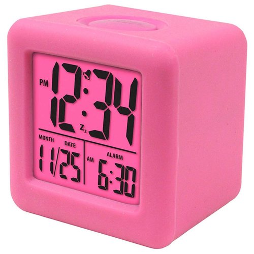 Pink Square Digital Clock Pink Square Digital Clock