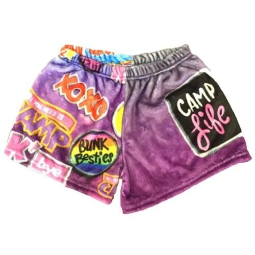 Camp Patches Fuzzy Shorts Camp Patches Fuzzy Shorts