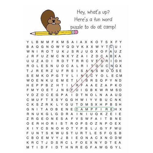 Frog Word Search Card Frog Word Search Card