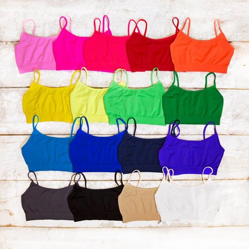 Solid Bra Cami Solid Bra Cami