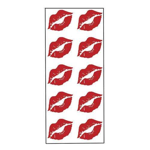 Red Kissy Lips Stickers Red Kissy Lips Stickers