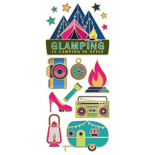 Glamping Enamel Stickers Glamping Enamel Stickers