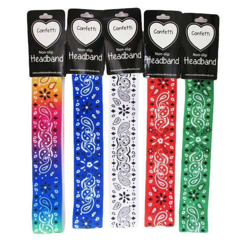 Non-Slip Bandana Pattern Headband Non-Slip Bandana Pattern Headband