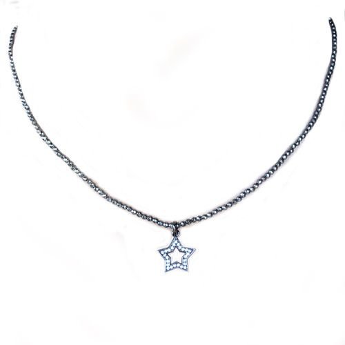 Pave Open Star Choker Pave Open Star Choker