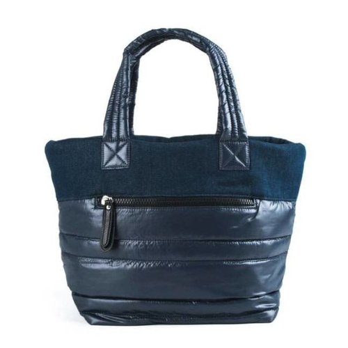 Denim Puffer Tote Denim Puffer Tote