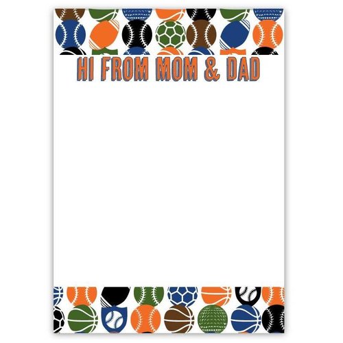 Sports Mom and Dad Notepad Sports Mom and Dad Notepad