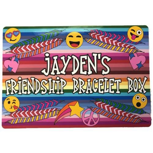 Smiley Stripes Friendship Bracelet Box Smiley Stripes Friendship Bracelet Box