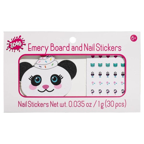 Panda Nail File and Stickers Panda Nail File and Stickers