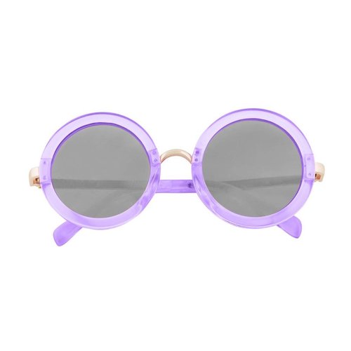 Purple Round Translucent Sunglasses Purple Round Translucent Sunglasses
