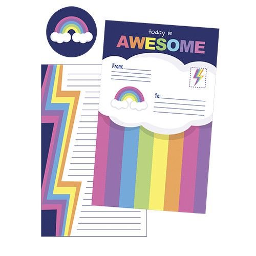 Rainbow Foldover Cards Rainbow Foldover Cards
