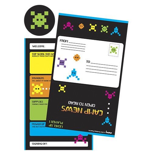 Video Game Fill-In Foldeover Cards Video Game Fill-In Foldeover Cards
