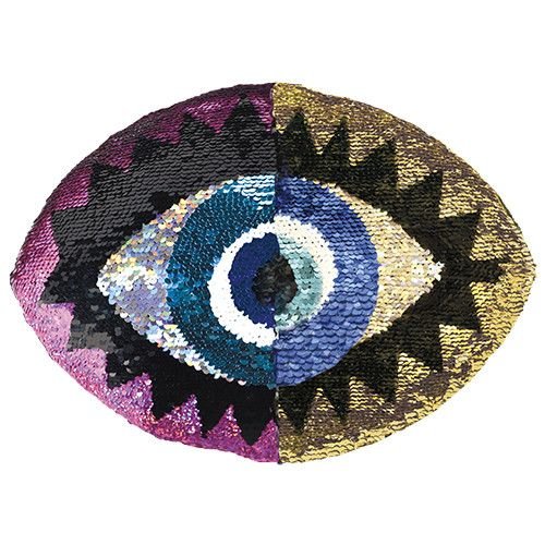 Eye Reversible Sequin Pillow Eye Reversible Sequin Pillow