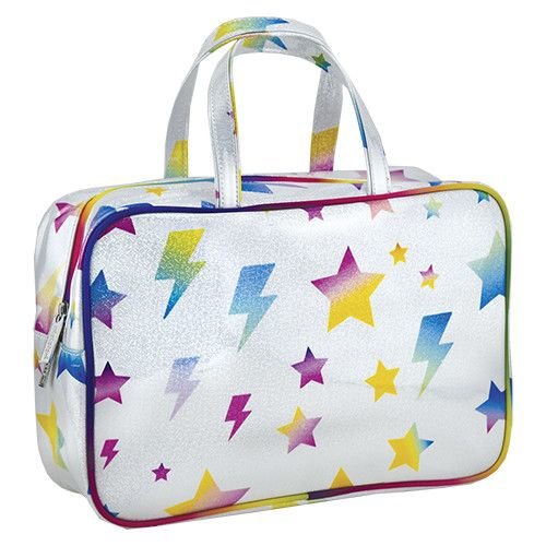 Lightning Bolt and Stars Large Cosmetic Bag Lightning Bolt and Stars Large Cosmetic Bag