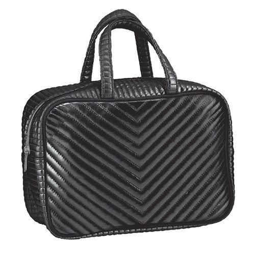 Black Chevron Large Cosmetic Bag Black Chevron Large Cosmetic Bag
