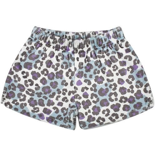 Snow Leopard Fuzzy Shorts Snow Leopard Fuzzy Shorts