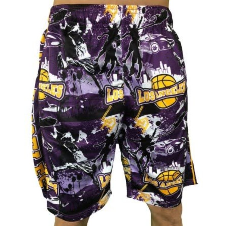 lakers swim trunks