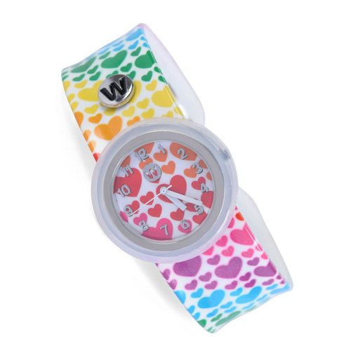 Rainbow Hearts Waterproof Slap Watch Rainbow Hearts Waterproof Slap Watch