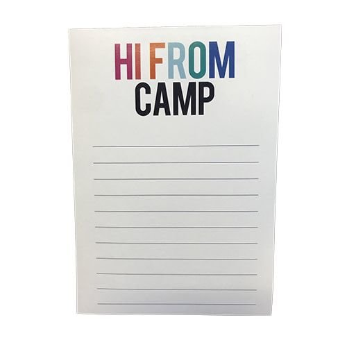 Bold HI FROM CAMP Notepad Bold HI FROM CAMP Notepad